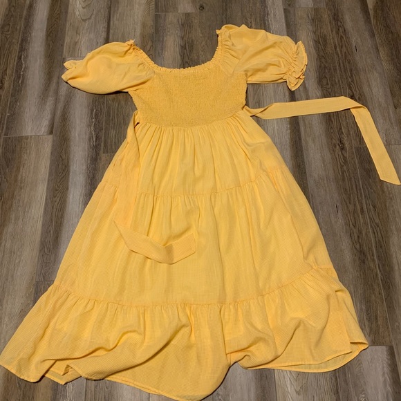 Polagram Yellow Ribbed Sun Dress - Picture 2 of 4